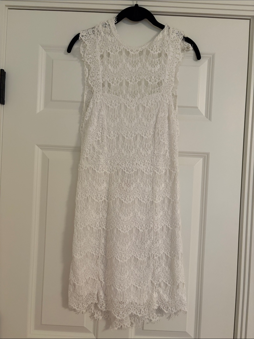 Free People Cream Backless Fringe Dress - Picture 2 of 4